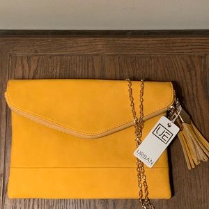 COPY - Mustard yellow large clutch bag